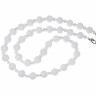 Бусы redrobe «Серебристый ландыш», сахарный кварц, стекло, 48 см